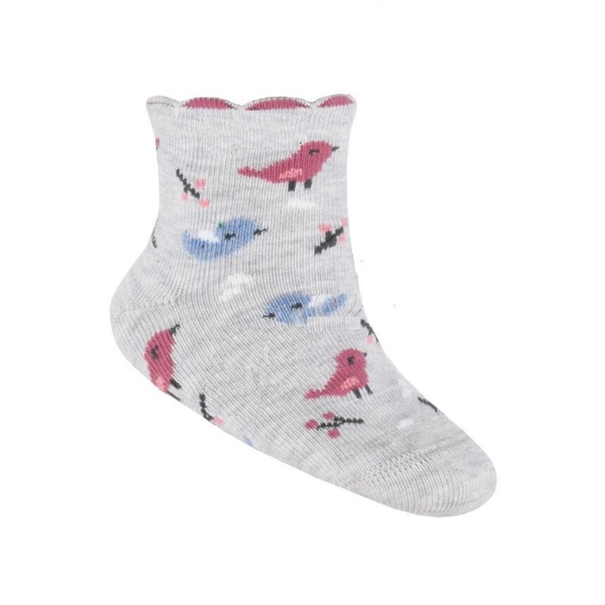 Baby ponožky BIRDS GREY Baby ponožky BIRDS GREY