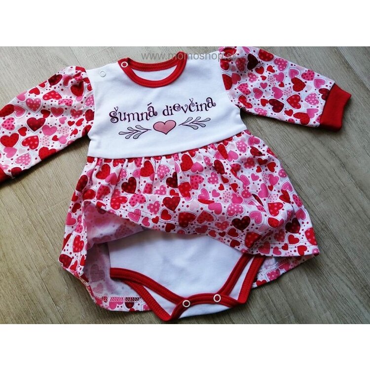 Detské BODY sukničkové Šumná RED Detské BODY sukničkové Šumná RED