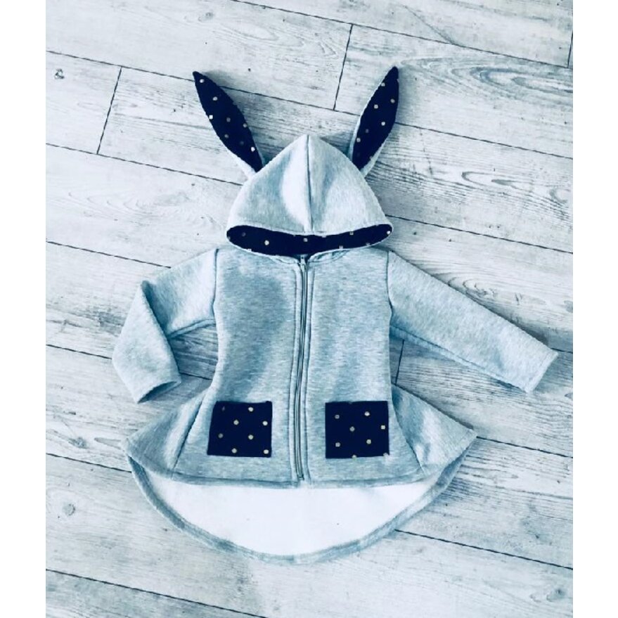 Prechodný Kabátik Sweet Bunny Black Prechodný Kabátik Sweet Bunny Black
