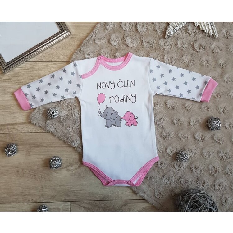 Detské BODY dl. rukáv Nový člen GIRL Detské BODY dl. rukáv Nový člen GIRL