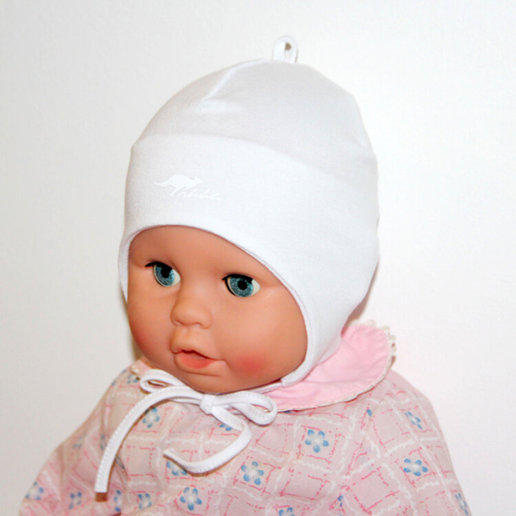 Čiapka pre bábätko Majo White Čiapka pre bábätko Majo White