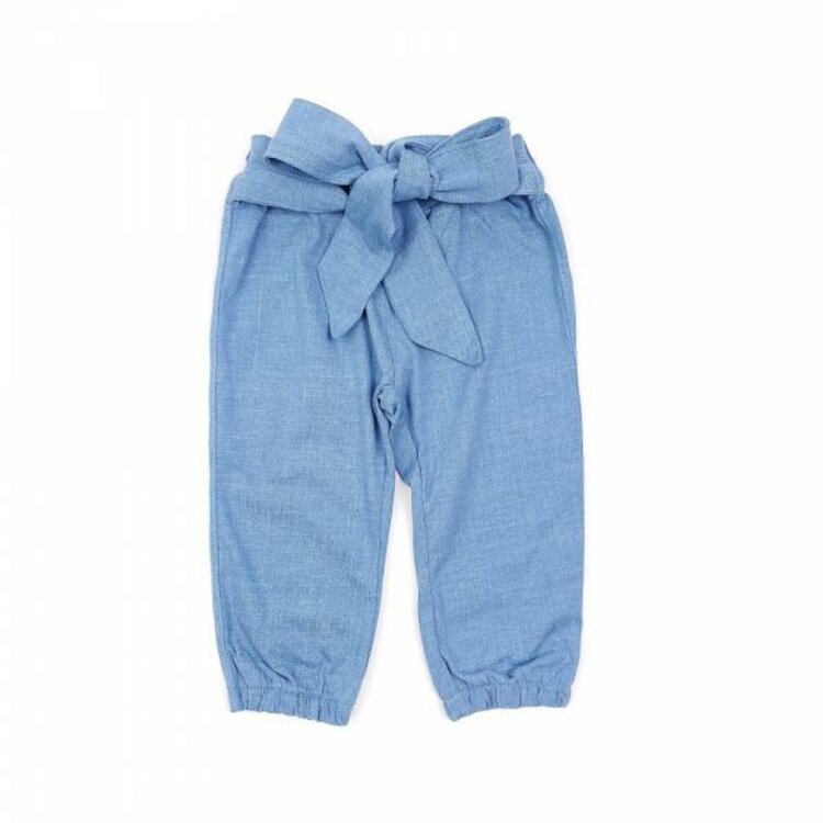 Nohavice dievčenské s mašľou Jeans Nohavice dievčenské s mašľou Jeans