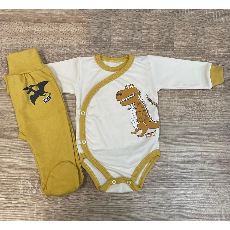 Body + Polodupačky Dino Mustard Body + Polodupačky Dino Mustard