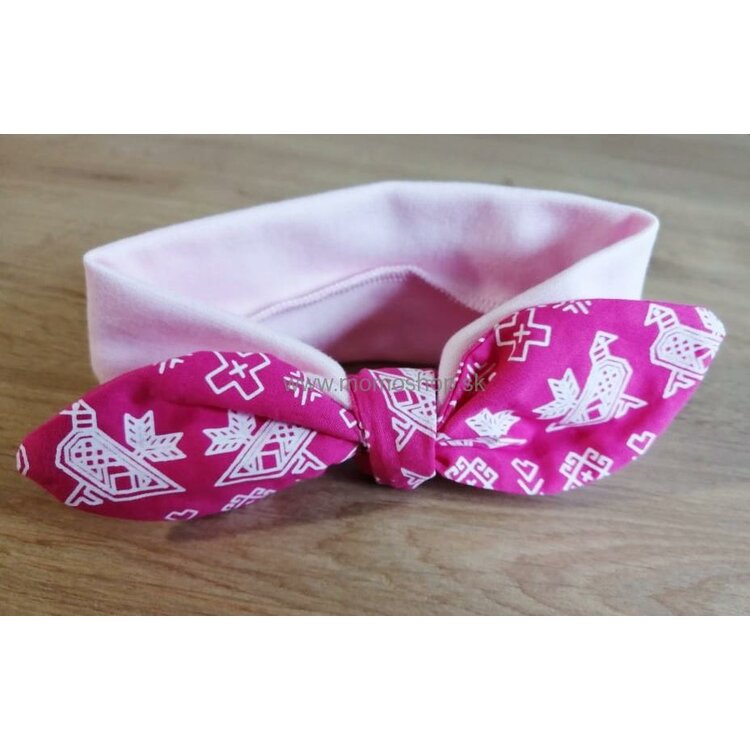 Baby Čelenka FOLK Pink Baby Čelenka FOLK Pink