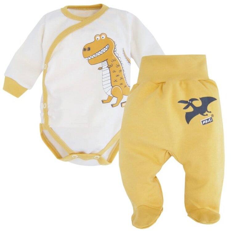 Body + Polodupačky Dino Mustard Body + Polodupačky Dino Mustard