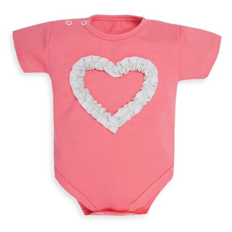 BODY kr. rukáv HEART Coral BODY kr. rukáv HEART Coral