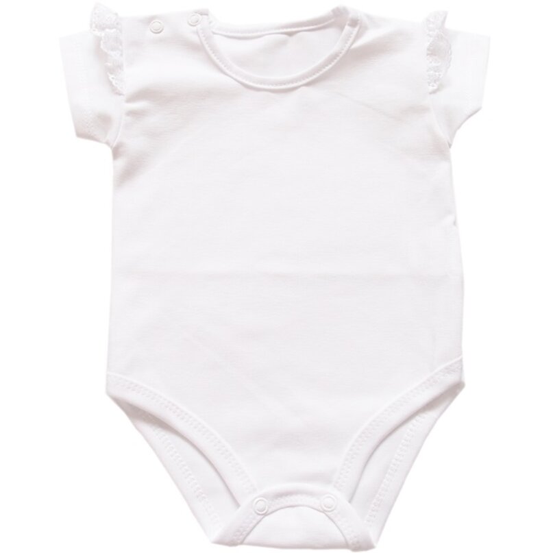 Dievčenské body Aurelia s čipkovaným volánom Dievčenské body Aurelia s čipkovaným volánom