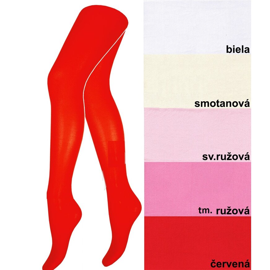 Zuzka hladké bavlnené pančuchy s elastanom Zuzka hladké bavlnené pančuchy s elastanom