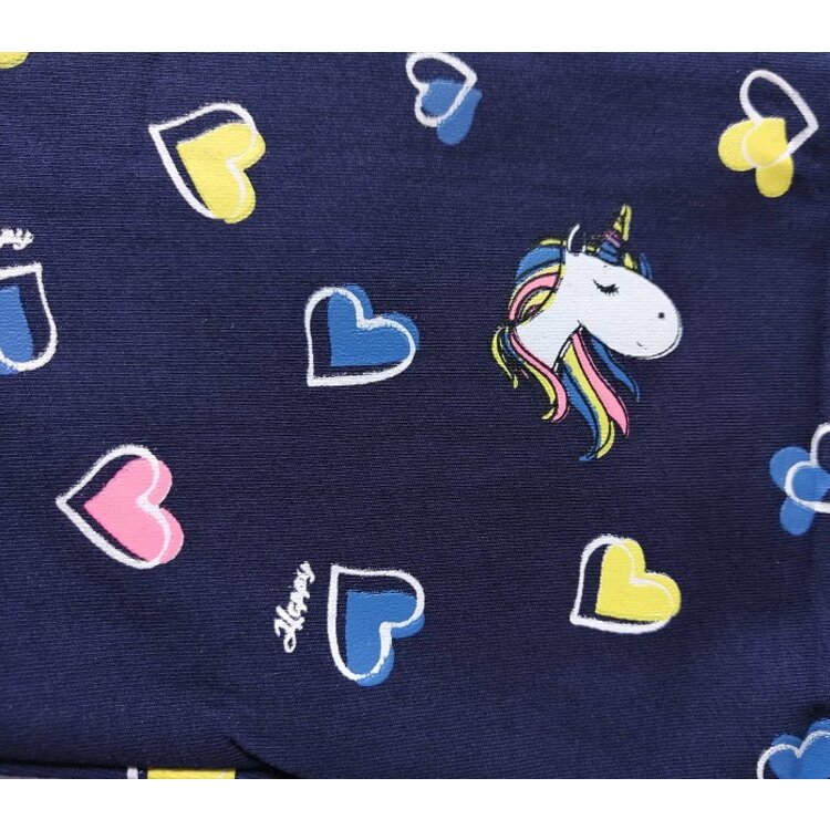 Dievčenské legíny Unicorn Dark Blue