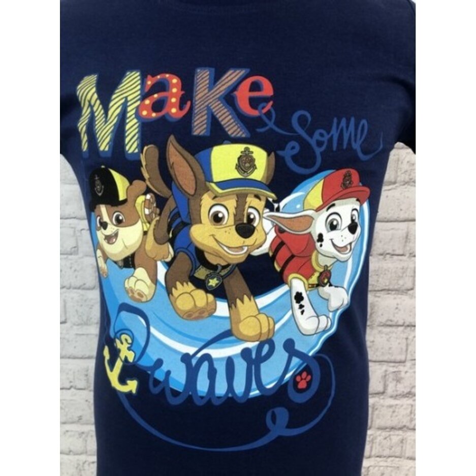 Krátke Tričko Paw Patrol Wawes