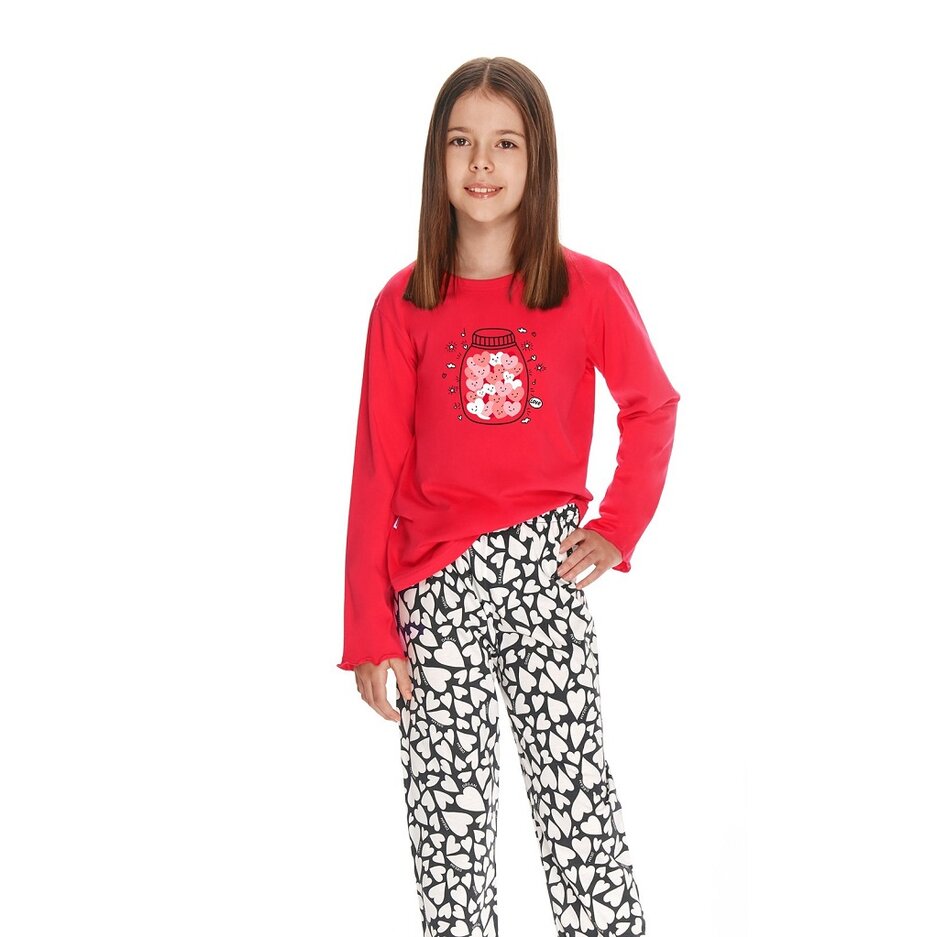 Dievčenské pyžamo Livia Red