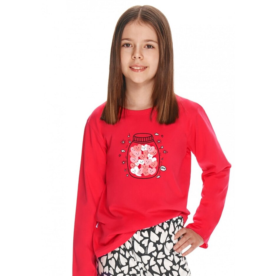 Dievčenské pyžamo Livia Red