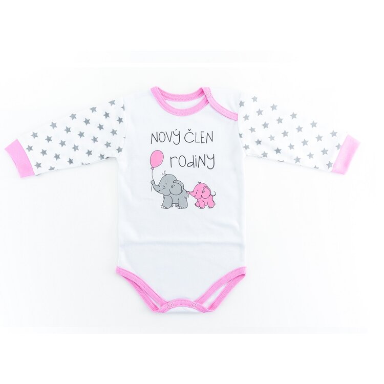 Detské BODY dl. rukáv Nový člen GIRL Detské BODY dl. rukáv Nový člen GIRL