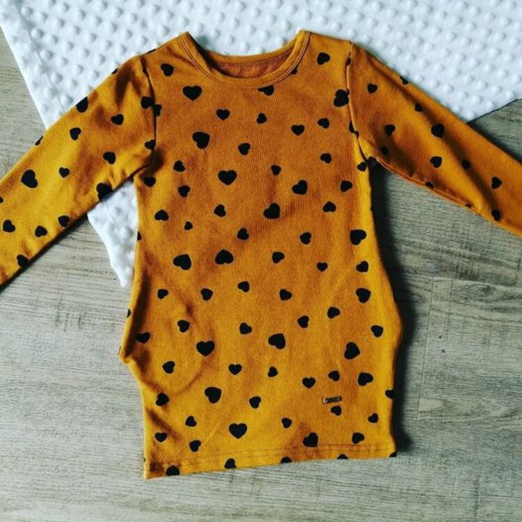 Tunika Mustard Hearts Tunika Mustard Hearts