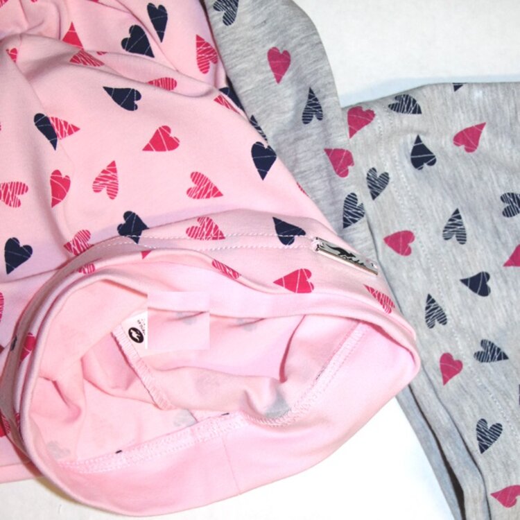  Jarná čiapka pre dievča WIKA Srdce Grey