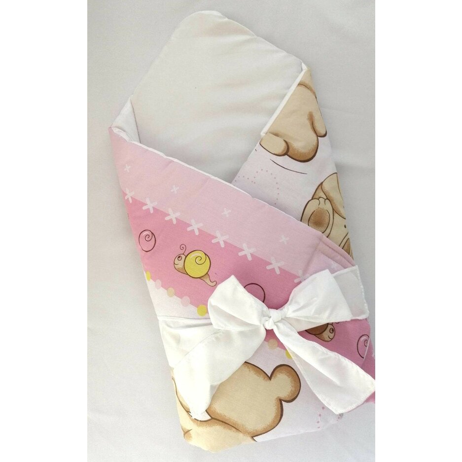 Zavinovačka s kokosovou výplňou a viazaním Bear Pink Zavinovačka s kokosovou výplňou a viazaním Bear Pink