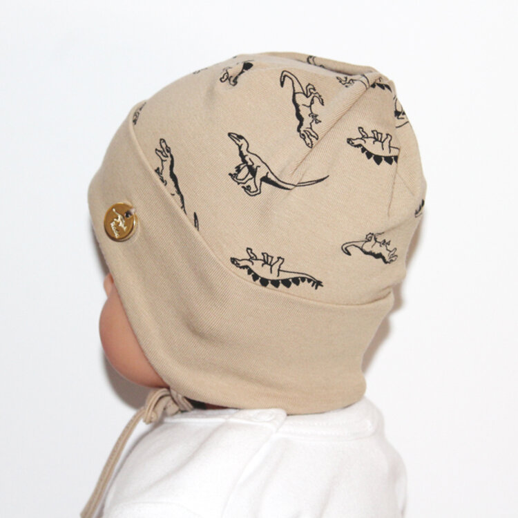 Čiapka pre bábätko KID Dino Beige Čiapka pre bábätko KID Dino Beige