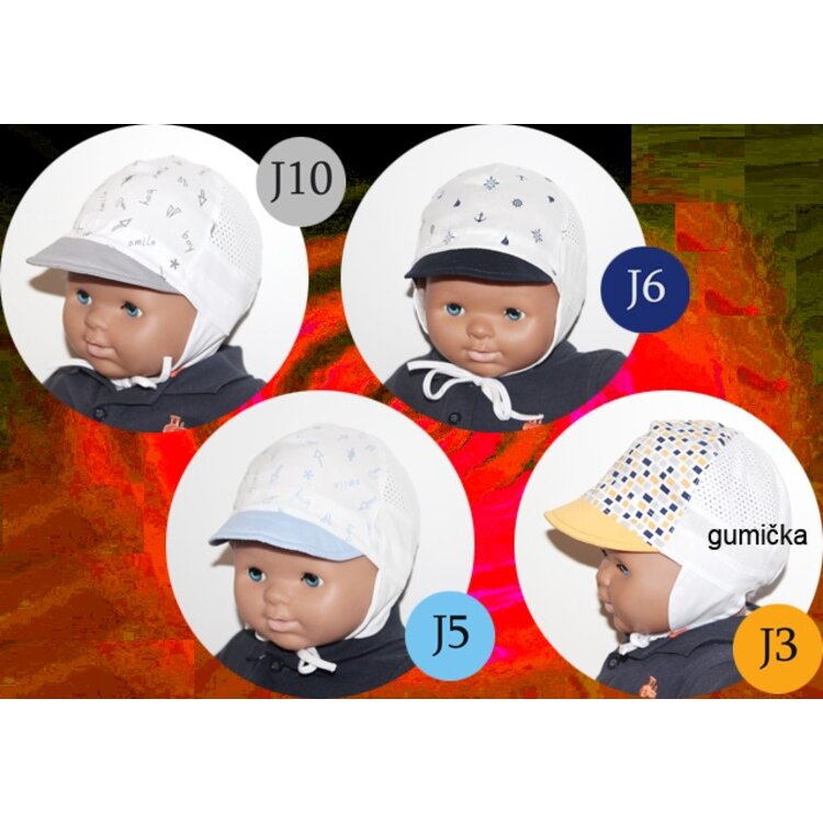 Letná detská čiapka Peťko Letná detská čiapka Peťko
