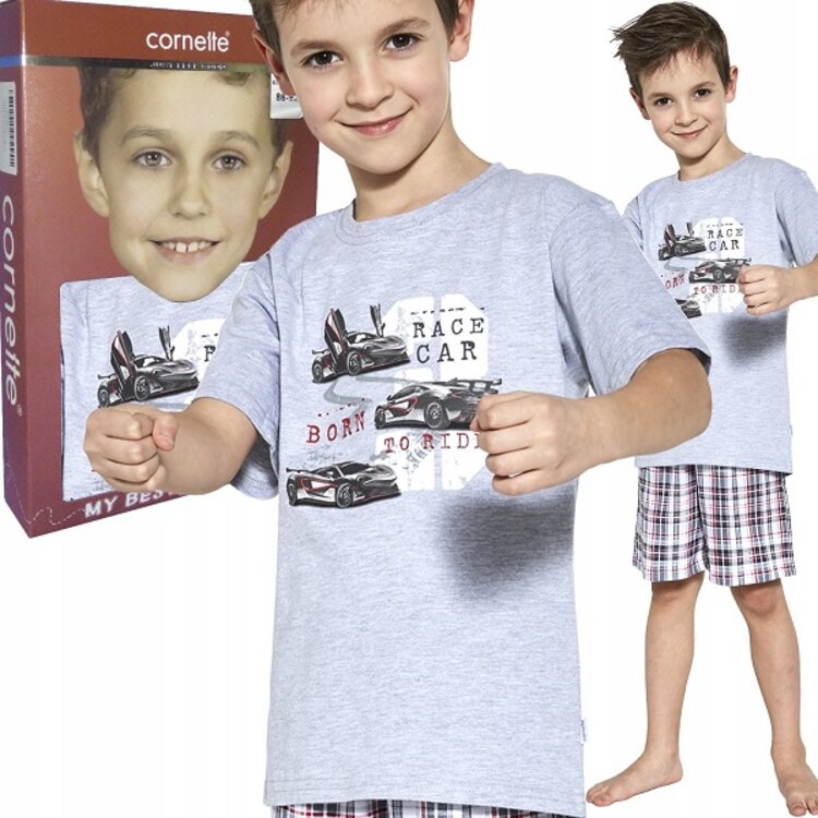 Chlapčenské pyžamo krátke CAR RACE Chlapčenské pyžamo krátke CAR RACE
