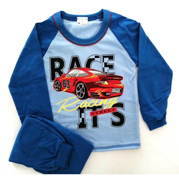 Pyžamo pre chlapca RACE Blue