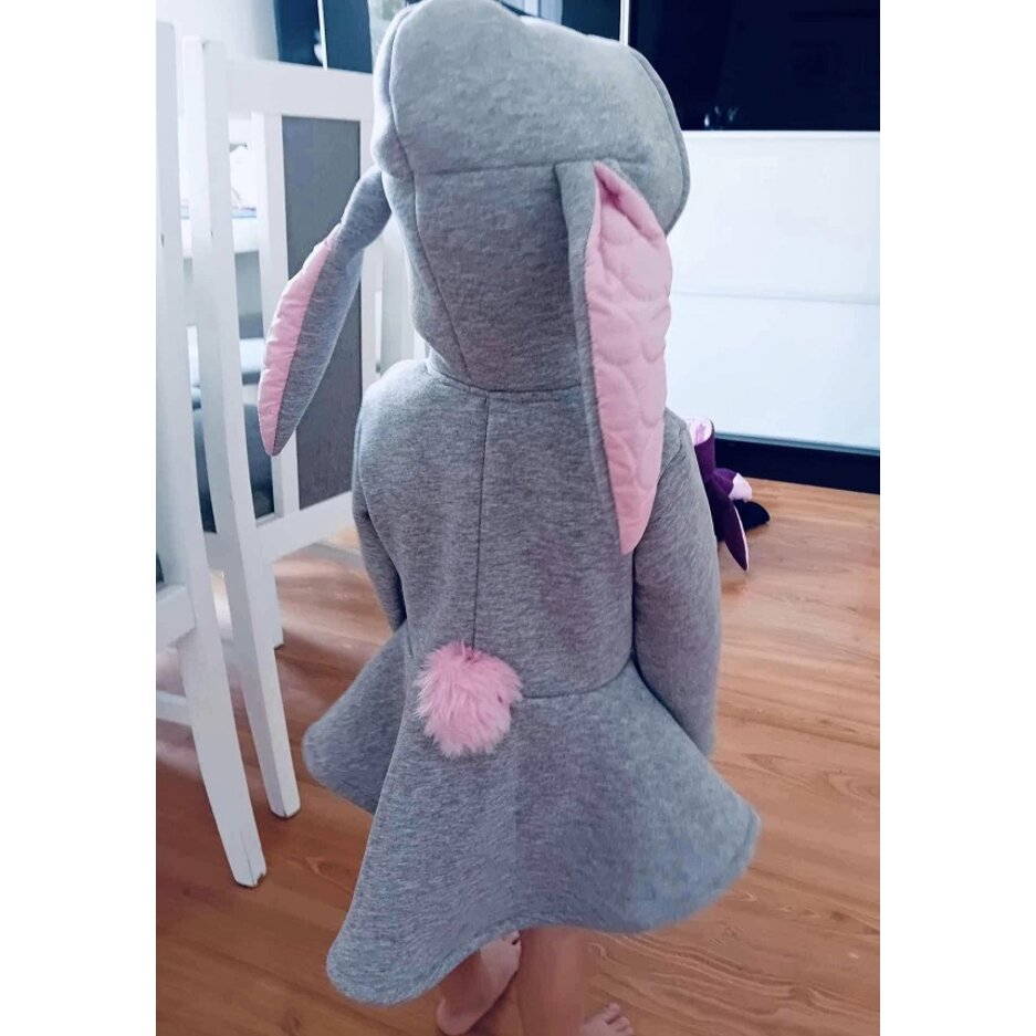 Prechodný Kabátik Sweet Bunny Hearts Grey Prechodný Kabátik Sweet Bunny Hearts Grey