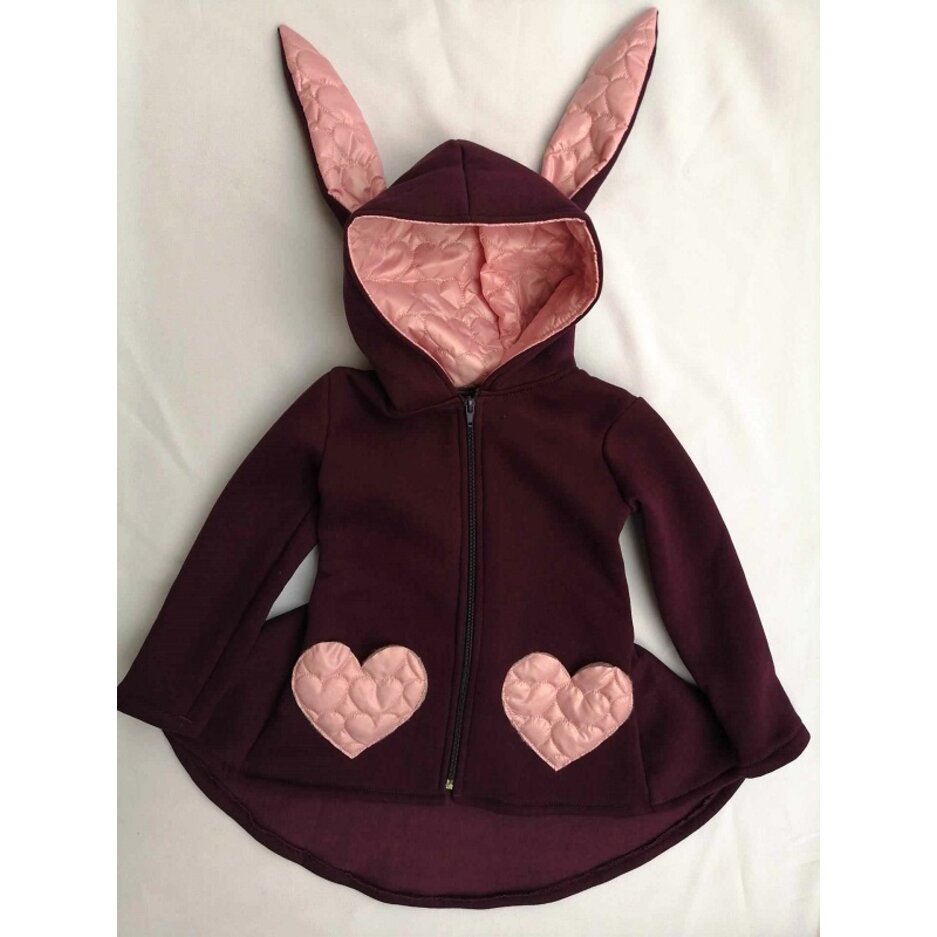 Prechodný Kabátik  Sweet Bunny Hearts Lila