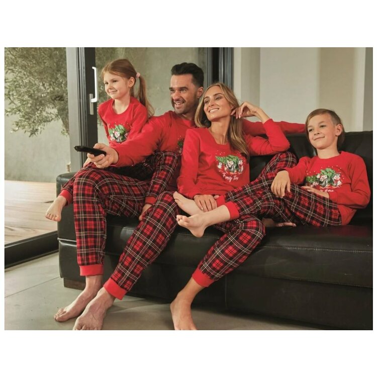 Dievčenské Vianočné pyžamo Family time