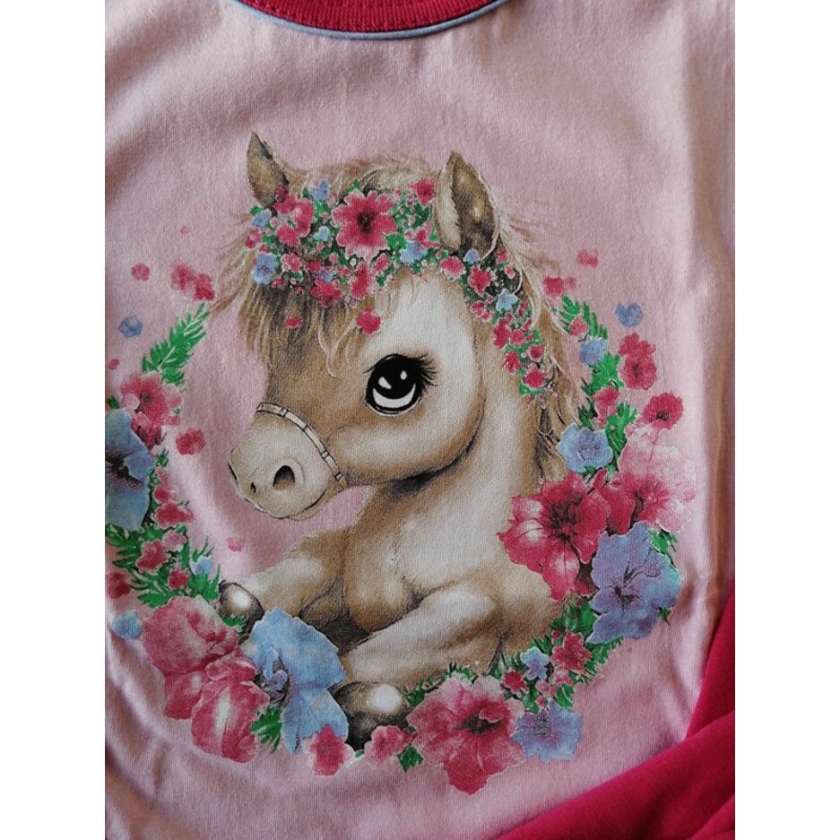 Dievčenské pyžamo Horse Magenta