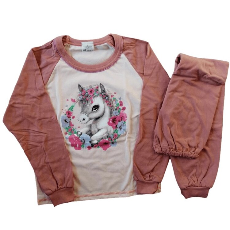 Dievčenské pyžamo Horse Duff Pink Dievčenské pyžamo Horse Duff Pink