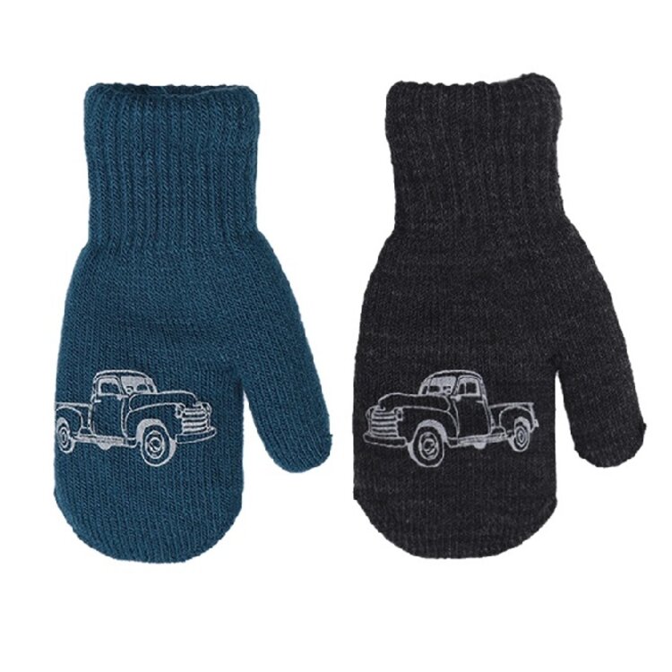 Detské pletené rukavice Car 14 cm