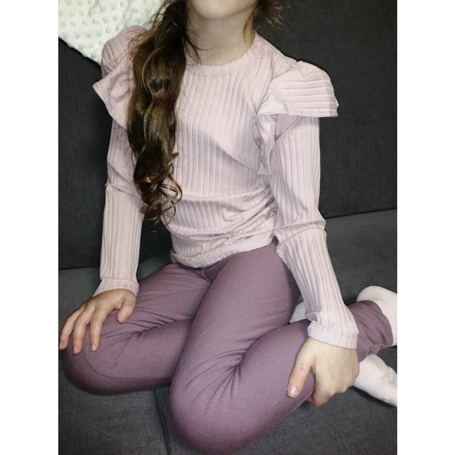 Dievčenské tričko s volánmi Duff Pink Dievčenské tričko s volánmi Duff Pink