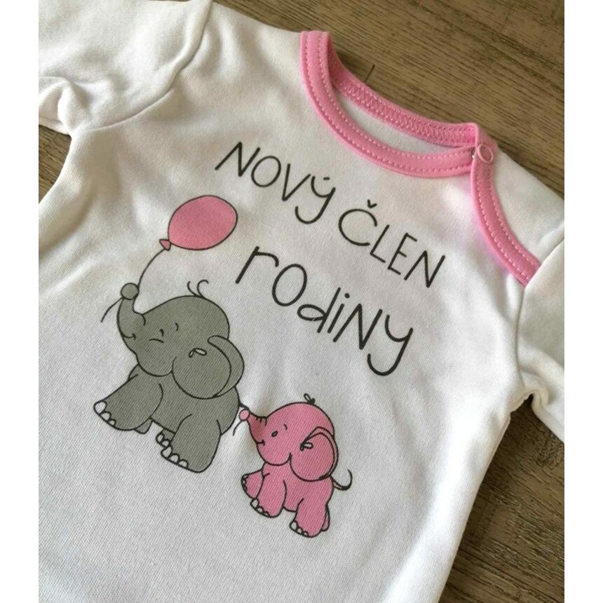 Detské BODY dl. rukáv Nový člen GIRL Detské BODY dl. rukáv Nový člen GIRL