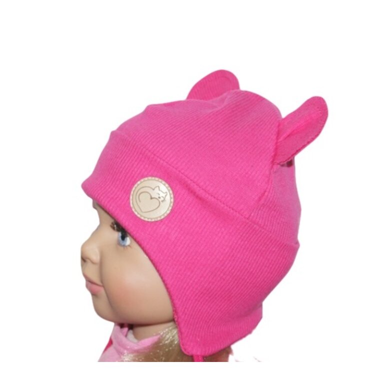 Dievčenská čiapka BEBE Rebro Magenta Dievčenská čiapka BEBE Rebro Magenta