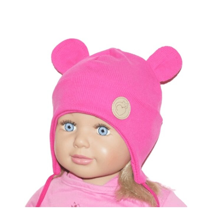 Dievčenská čiapka BEBE Rebro Magenta Dievčenská čiapka BEBE Rebro Magenta