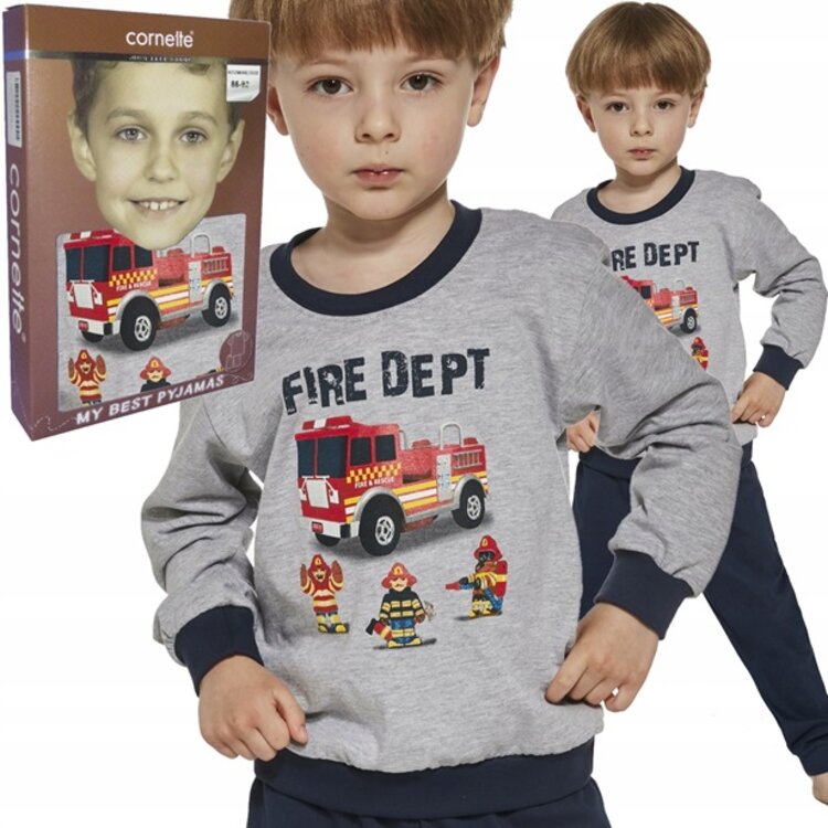 Detské Pyžamo pre chlapca Cornette Fireman Detské Pyžamo pre chlapca Cornette Fireman