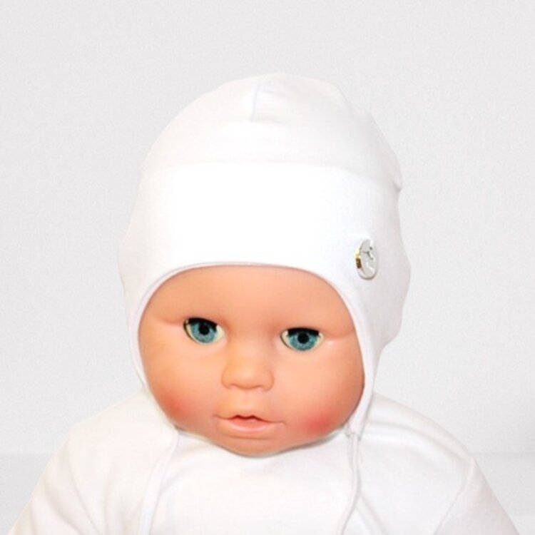 Kojenecká čiapka Ela White Kojenecká čiapka Ela White