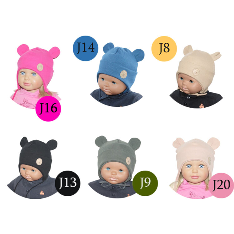 Detská čiapka BEBE Rebro Beige
