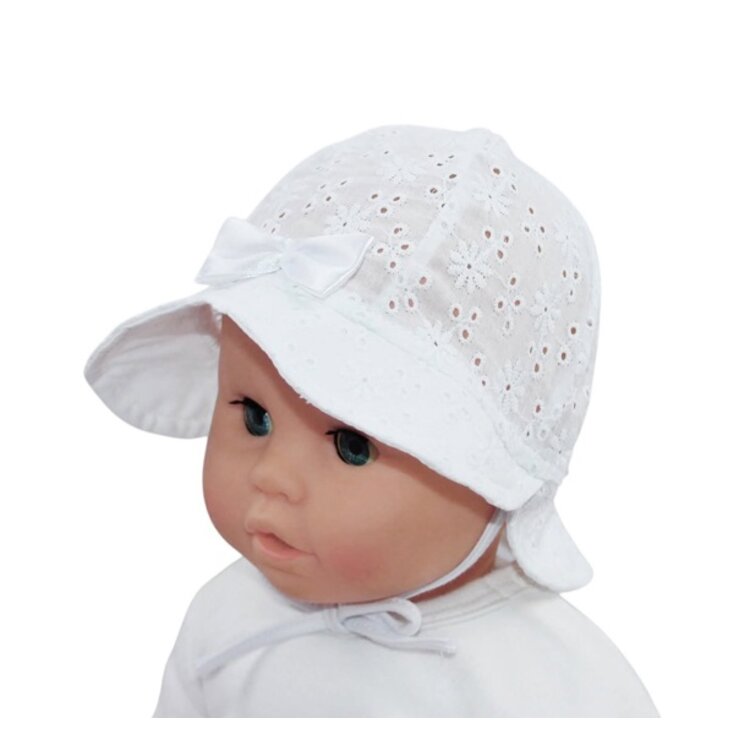Kojenecká čiapka na leto Lucka White Kojenecká čiapka na leto Lucka White