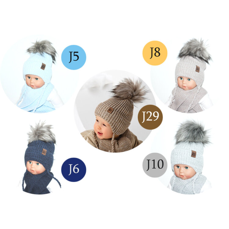 AJS Zimná čiapka a šál Mathew AJS Zimná čiapka a šál Mathew