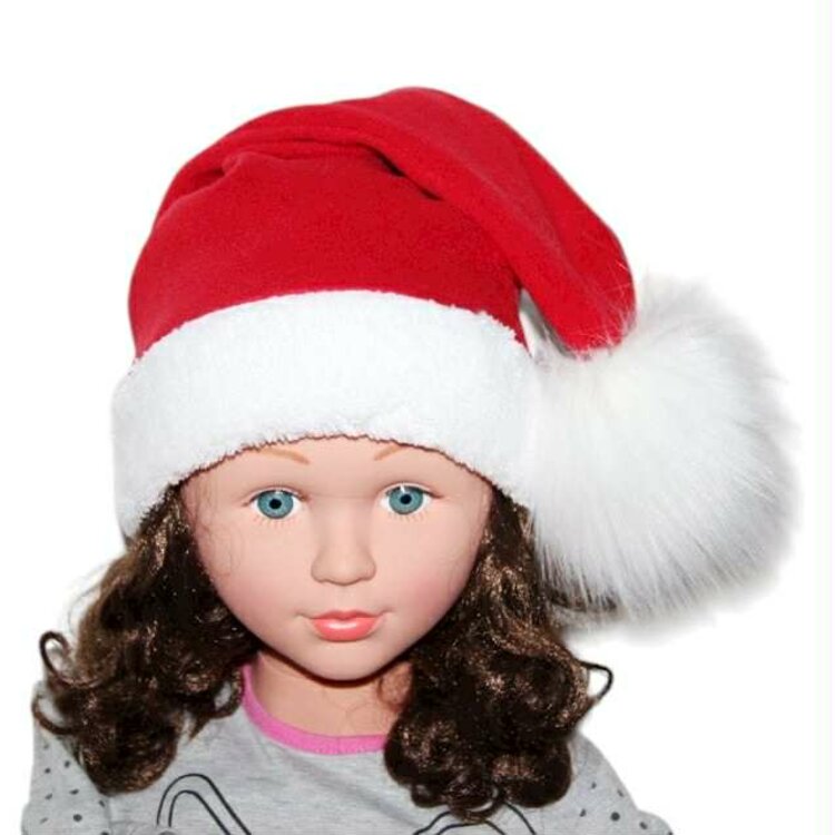 Vianočná čiapka Mikuláš s brmbolcom 