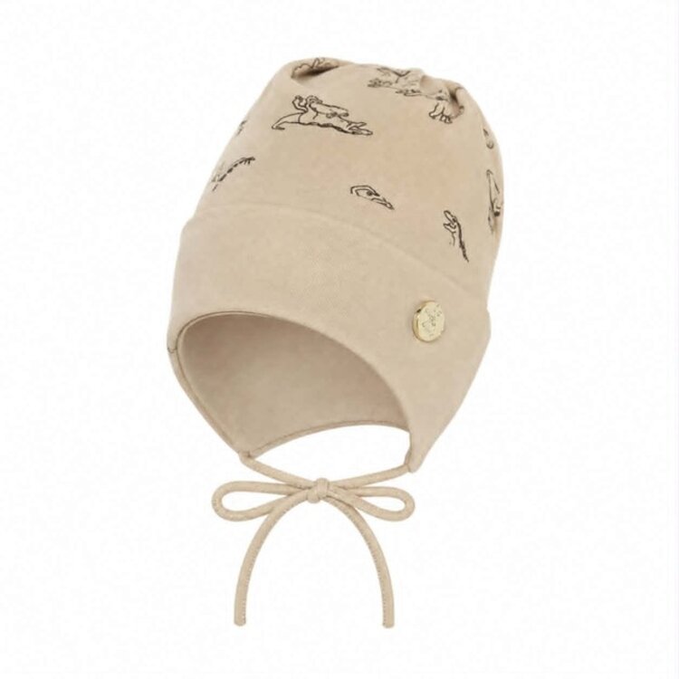 Čiapka pre bábätko KID Dino Beige